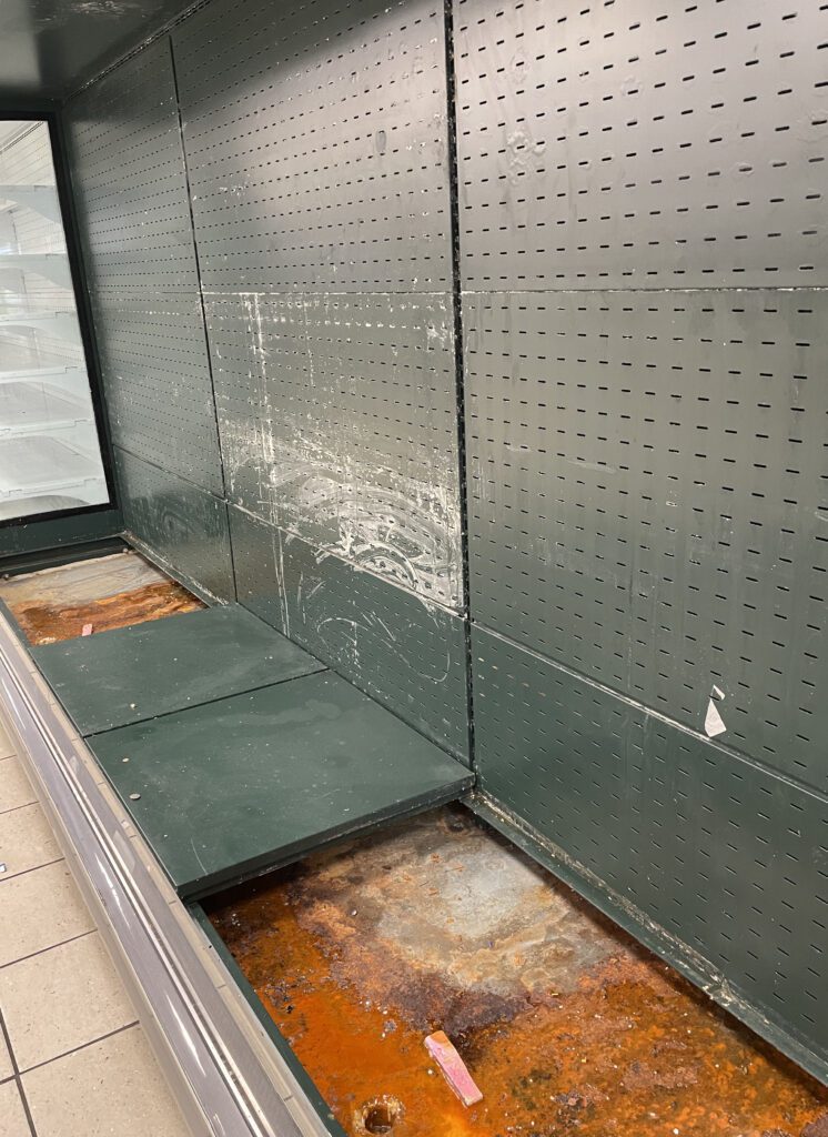 BEFORE Refrigerated Cabinet Refurbishment